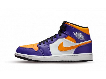 jordan 1 mid LA Lakers