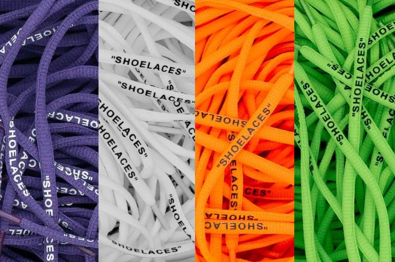 Off-White šnúrky s potlačou „Shoelaces“: Kultový doplnok pre sneakerheads