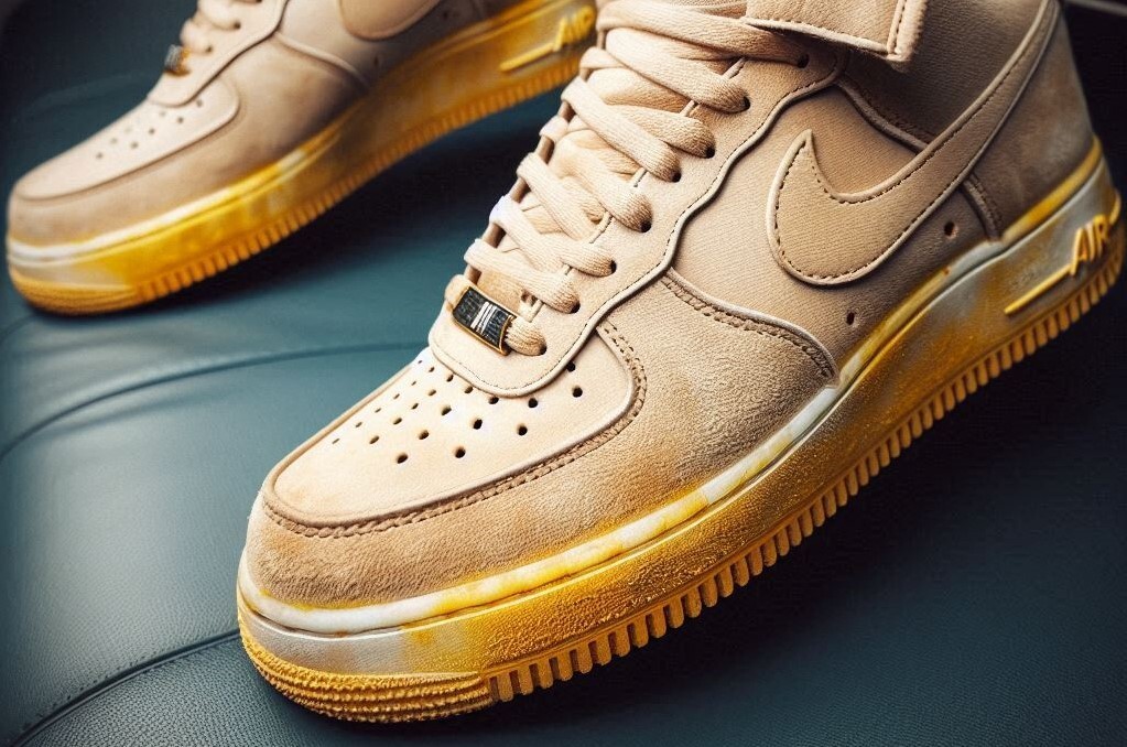 How to Whiten Yellow Soles on Shoes