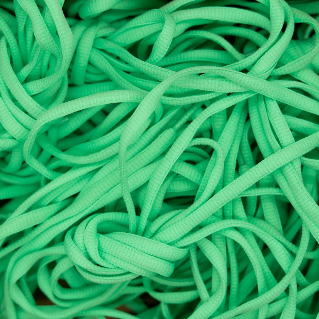 Oval laces - Neon green