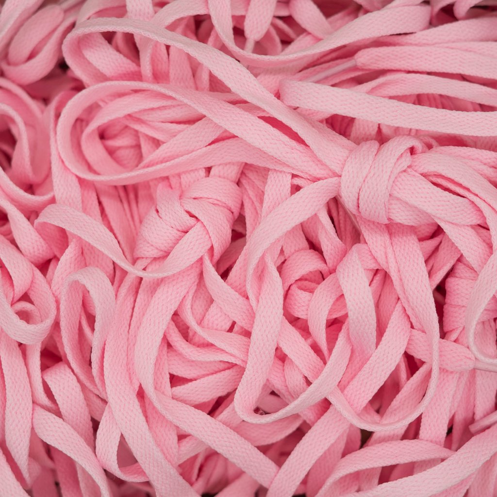 Pink flat laces best sale