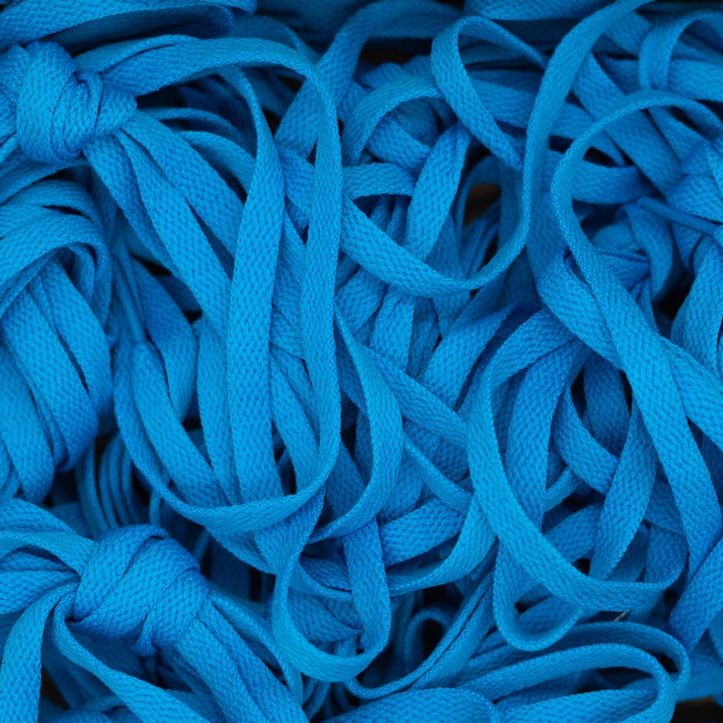 Nebesky modré ploché šnúrky do tenisiek – náhradné šnúrky