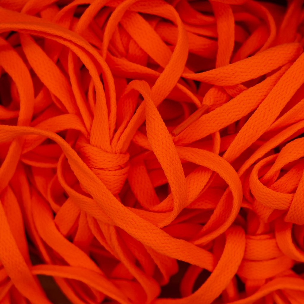 Orange Flat Replacement Shoelaces