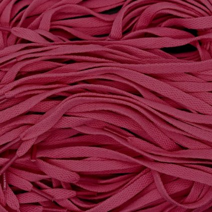 Dark pink flat shoelaces — premium replacements for Nike Air Force 1, Dunk and Jordan 1; crisp flat profile for 6–8 eyelet sneakers.