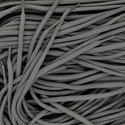 Dark grey oval shoelaces — durable replacement laces for Nike Air Max/Vomero, ASICS GEL-Nimbus and New Balance 1080; secure fit for 6–8 eyelet runners.