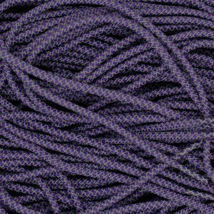 Purple 3M reflective round shoelaces — premium rope laces 120 cm for Yeezy Boost 350 and other 6–8 eyelet lifestyle runners.