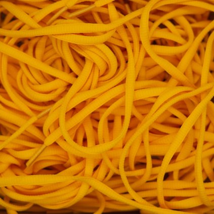 Oval laces - yellow