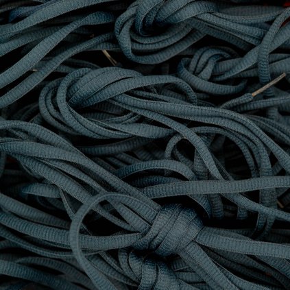 Oval laces - navy