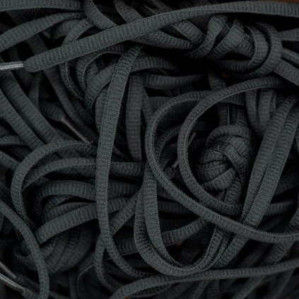 Oval laces - black