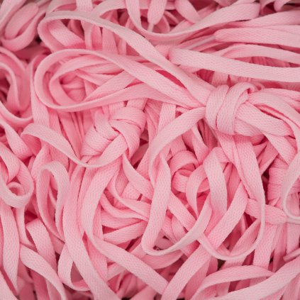Baby Pink Flat Replacement Shoelaces