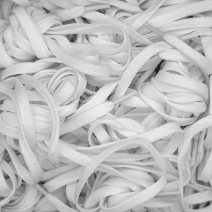 Flat laces - White
