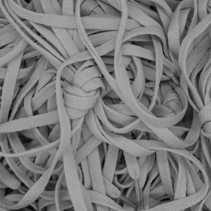 Grey Flat Replacement Shoelaces