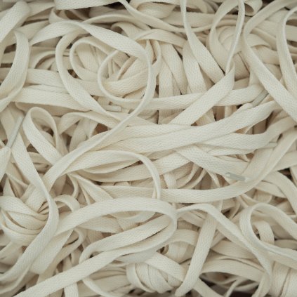 Beige Flat Replacement Shoelaces