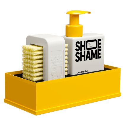 Shoe Shame Lose the dirt kit with 150 ml gel cleaner and double-sided brush