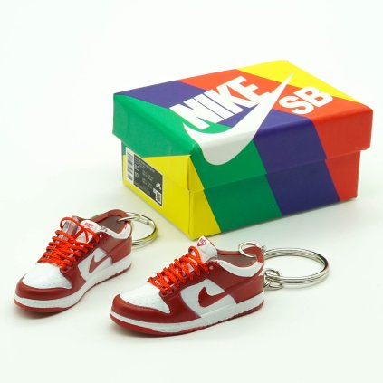 Off-White Dunks Mini Sneaker Keychain (Pair + Box) | SneakerGear