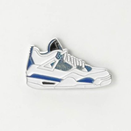 Sneaker pin AJ 4 Military blue