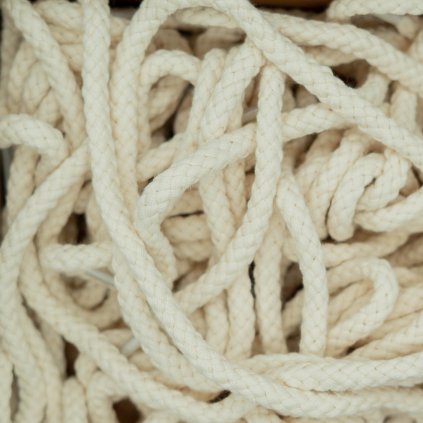 Beige Rope Shoelaces – Chunky Round Replacement Laces for Sneakers