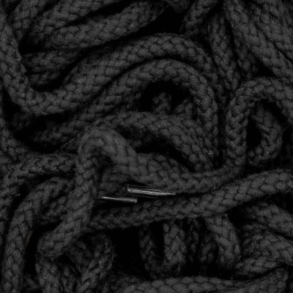 Čierne rope šnúrky – okrúhle chunky náhradné šnúrky do tenisiek