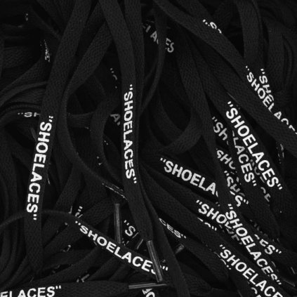 Off white laces - Flat laces - Black