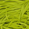 Lime green flat shoelaces — neon replacement laces for Nike Air Force 1, Dunk and Jordan 1; crisp flat profile for 6–8 eyelet sneakers.