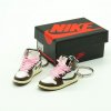 AJ1 “Travis Scott” mini sneaker keychains (pair) with mini shoe box