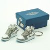 AJ1 “Dior” mini sneaker keychains (pair) with mini shoe box