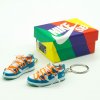 Off-White Dunks mini sneaker keychains (pair) with mini shoe box