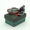 3D mini sneaker keychain in AJ4 Bred style attached to keys