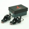 AJ4 “Bred” mini sneaker keychains (pair) with mini shoe box