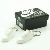 AF1 “White” mini sneaker keychains (pair) with mini shoe box