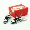 SB Low “Panda” mini sneaker keychains (pair) with mini shoe box