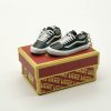 3D mini sneaker keychain in Vans Old Skool style attached to keys