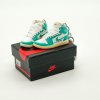 3D mini sneaker keychain in AJ1 Turbo Green style attached to keys