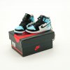 3D mini sneaker keychain in AJ1 UNC Patent style attached to keys