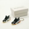 Balenciaga Triple S “Bred” mini sneaker keychains (pair) with mini shoe box