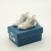3D mini sneaker keychain in Dior B23 High style attached to keys