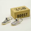 Yeezy 350 “Zebra” mini sneaker keychains (pair) with mini shoe box