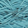 Baby blue Off-White oval replacement shoelaces with “SHOELACES” print — compatible with Nike Air Force 1, Air Jordan, Dunk and Air Max.