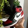 AJ1 “Bred Toe” 3D printed sneaker planter with artificial plant
