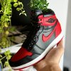 AJ1 “Bred” 3D printed sneaker planter with artificial plant