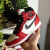 AJ1 “Chicago” 3D printed sneaker planter with artificial plant