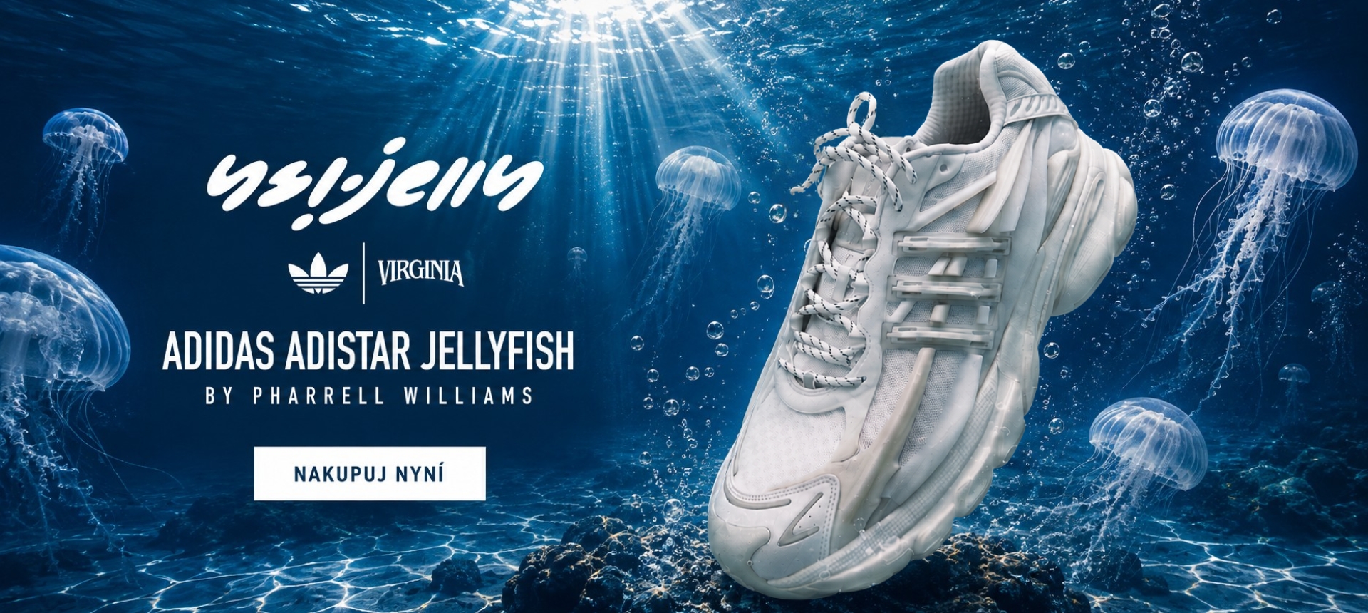adidas Adistar Jellyfish Pharrell Williams White