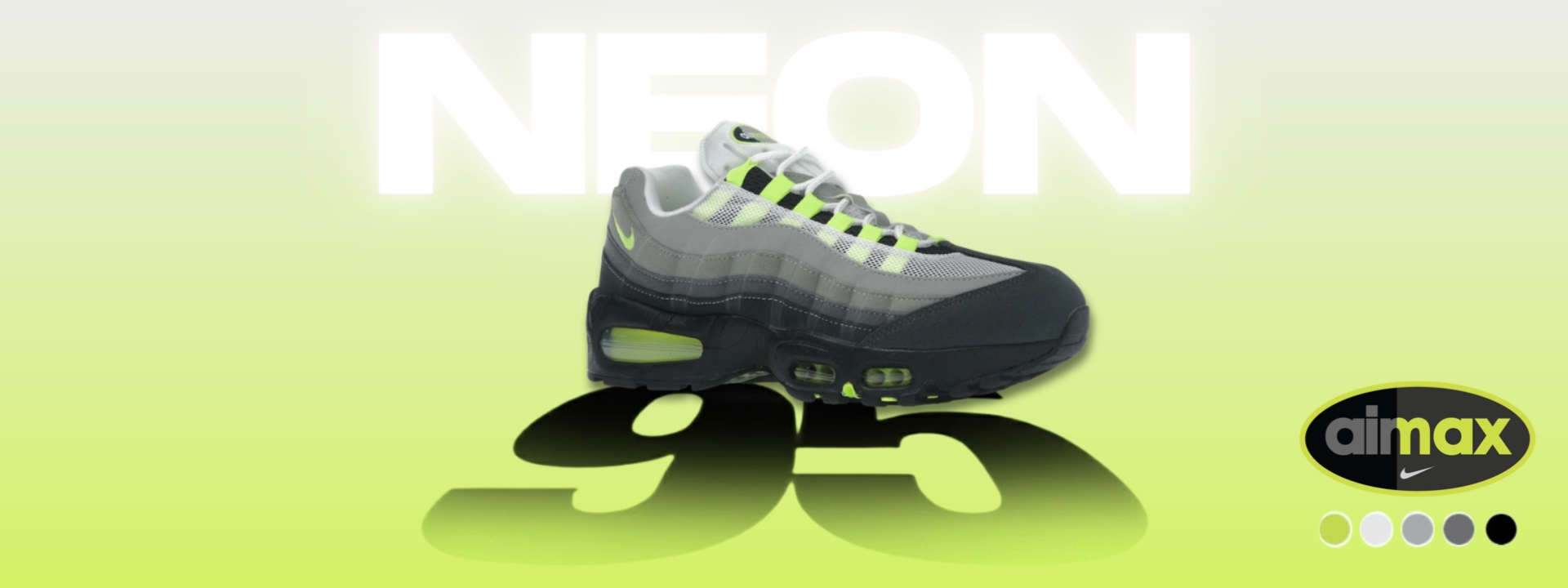 Objev ikonické tenisky Nike Air Max 95 Neon s legendární bublinou a neonovými detaily