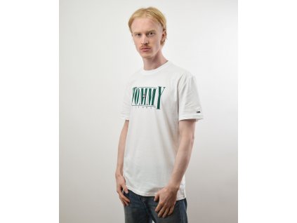 Tommy Jeans Essential Serif Tee White