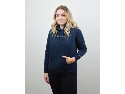 Tommy Jeans Regular Serif Linear Hoodie Navy