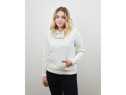 Tommy Jeans Regular Serif Linear Hoodie White