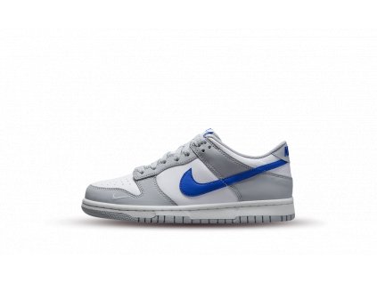 Tenisky Nike Dunk Low White Grey Royal (GS)