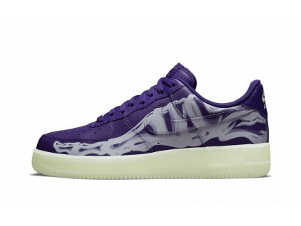 Tenisky Nike Air Force 1 Low Purple Skeleton Halloween (2021)