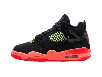 Jordan 4 Retro Black Infrared Barely Volt GS 1
