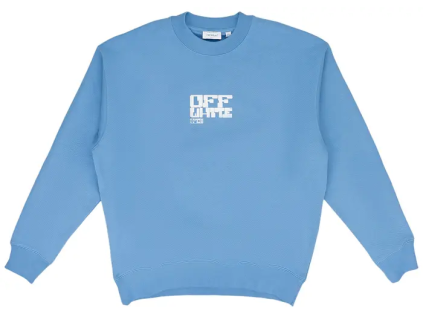 Off White Tech Arrow Skate Crewneck Blue